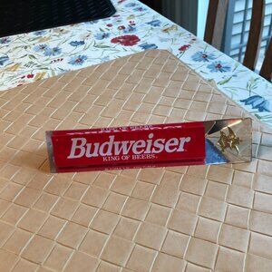 Vintage Budweiser Draft Beer Tap Handle Triangle